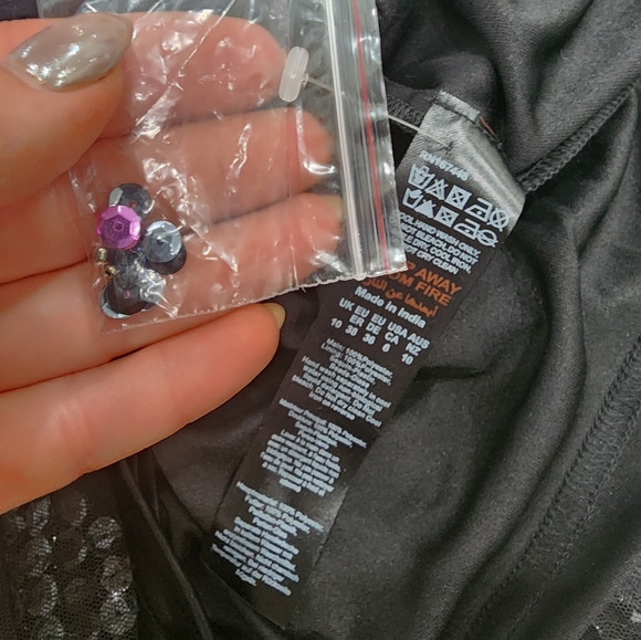 [ NASTY GAL] brand new with tags  Women's size 6- TASSEL  BEADED STAR MINI DRESS - Picture 7 of 16